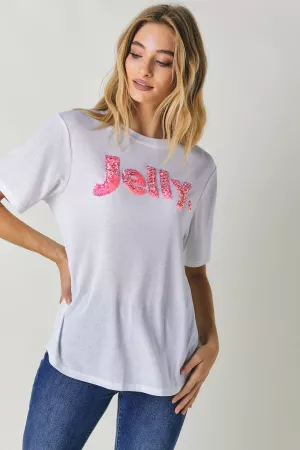 wholesale clothing sequins jelly letters t shirt davi & dani