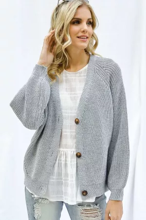 wholesale clothing textured kint button down sweater cardigan davi & dani