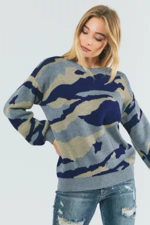 wholesale clothing pixel army camouflage sweater. davi & dani