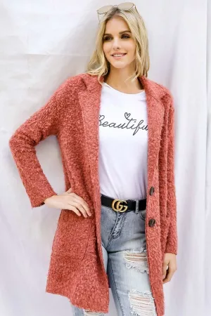 wholesale clothing marled knit overized jacket coat davi & dani
