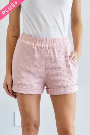 wholesale clothing plus solid shorts with pockets davi & dani