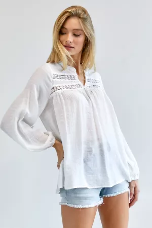 wholesale clothing solid v neck blouse top davi & dani