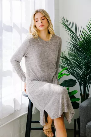 wholesale clothing twist ruch knit shift dress davi & dani