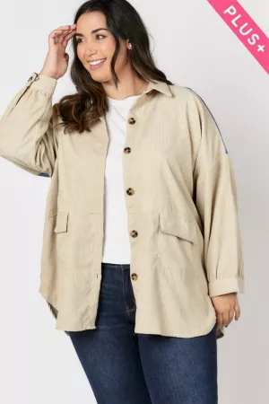 wholesale clothing plus solid button down jacket davi & dani