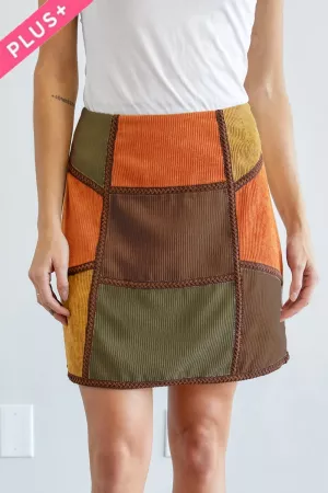 wholesale clothing plus printed mini skirt davi & dani