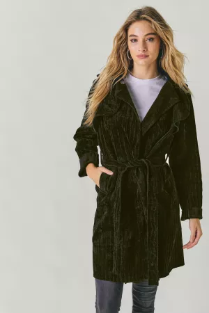 wholesale clothing solid long sleeve coat davi & dani