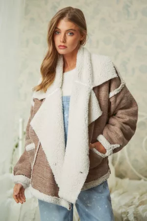 wholesale clothing solid fur jacket with pockets davi & dani