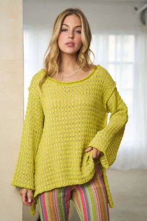 wholesale clothing relaxed textured bell sleeves top davi & dani