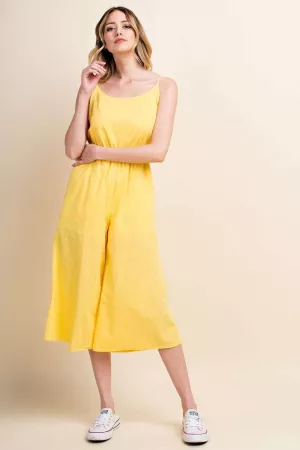 wholesale clothing back appeal breezy capri jumpsuit davi & dani