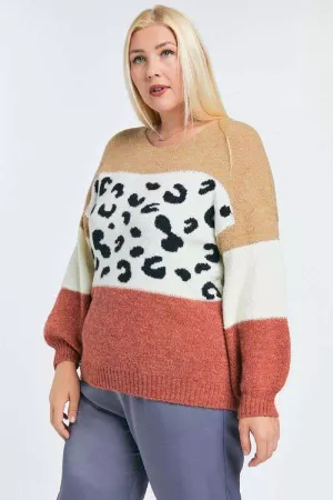 wholesale clothing printed round neck sweater davi & dani