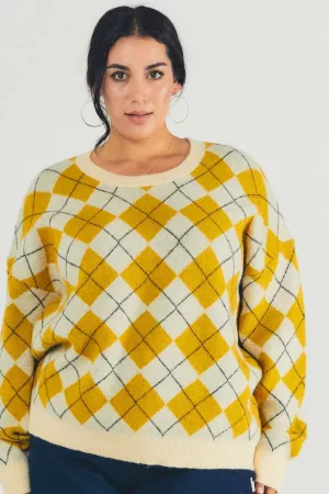 wholesale clothing plus plaid knit sweater davi & dani