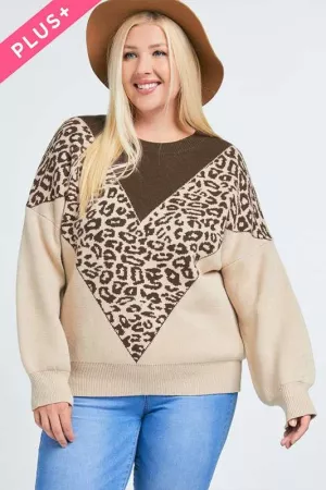 wholesale clothing multi color long sleeve crew neck sweater davi & dani