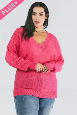wholesale clothing plus sheer knit layering sweater top davi & dani
