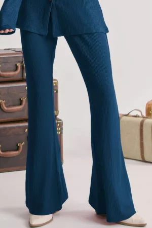 wholesale clothing easy compy jacquard  elastic waist band long pants davi & dani