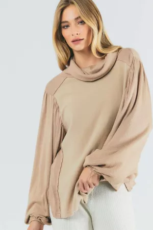 wholesale clothing solid turtle neck long sleeve sweater davi & dani