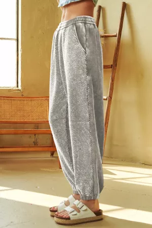 wholesale clothing sequin elastic waistband pockets long pant davi & dani