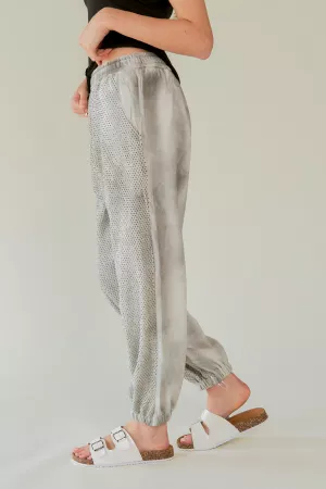 wholesale clothing sequin elastic waistband pockets long pant davi & dani