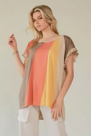 wholesale clothing lightweight knit short sleeve cover up top davi & dani