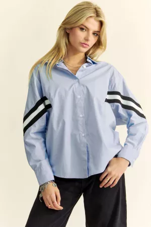 wholesale clothing solid button down long sleeve shirt top davi & dani