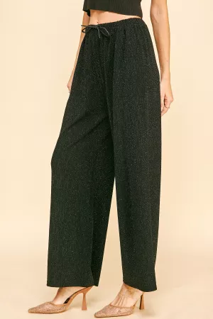 wholesale clothing textured pattern elastic wide leg long pants davi & dani