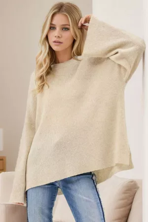 wholesale clothing dropped shoulders voluminous sleeves sweater davi & dani