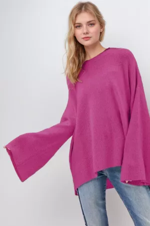 wholesale clothing dropped shoulders voluminous sleeves sweater davi & dani