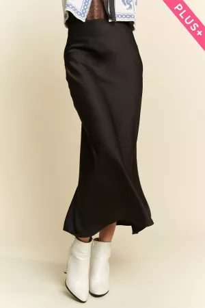 wholesale clothing plus sleek midi length suitable casual wear skirt davi & dani