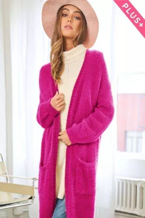 wholesale clothing plus textured cozy thick loose fit knit cardigan davi & dani