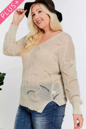 wholesale clothing solid v neck long sleeve sweater davi & dani