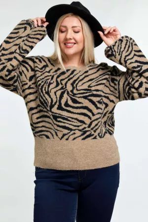 wholesale clothing animal printed boat neck sweater davi & dani