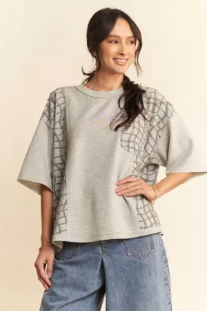 wholesale clothing oversized loose sleeve pullover knit top davi & dani
