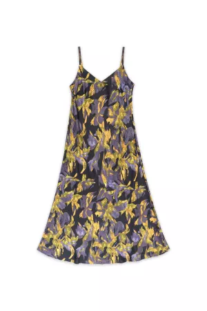 wholesale clothing floral slip spaghetti straps and a v neckline dress davi & dani