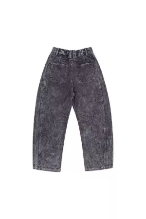 wholesale clothing garment washed corduroy elastic barrel pants davi & dani