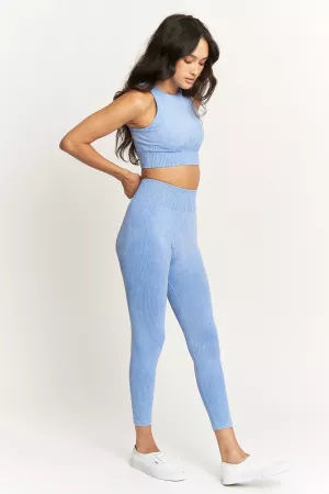 wholesale clothing two-piece activewear set halter top leggings davi & dani