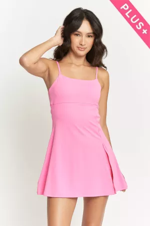 wholesale clothing plus outfit is a sleeveless dress spaghetti strap davi & dani