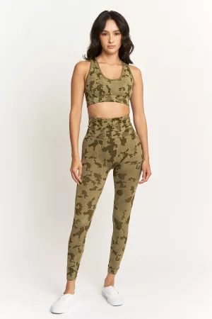 wholesale clothing match activewear set crop top waist legging davi & dani