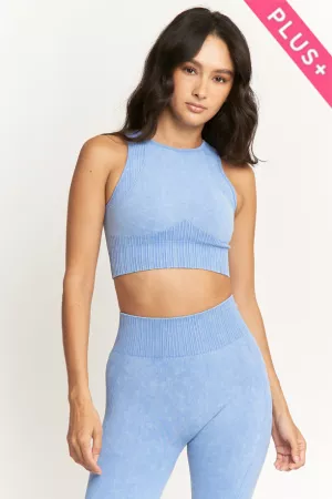 wholesale clothing plus two-piece activewear set halter top leggings davi & dani