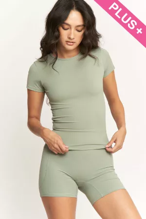 wholesale clothing short sleeved yoga top davi & dani