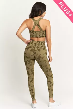 wholesale clothing plus match activewear set crop top legging davi & dani