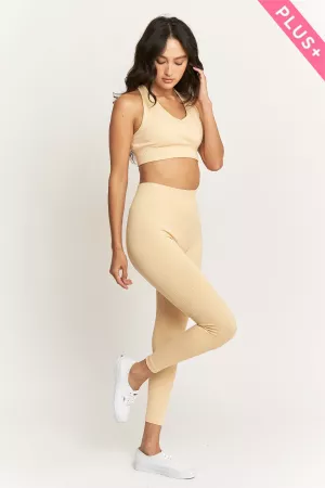 wholesale clothing plus 3pcs jacket sleeveless bra long legging set davi & dani