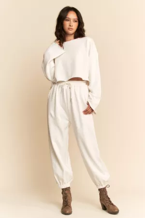 wholesale clothing rhinestones speckled fleece lounge set davi & dani