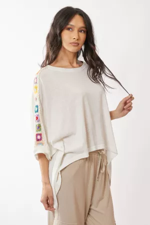 wholesale clothing non see through fabric with crochet trim davi & dani