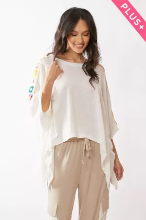 wholesale clothing plus non see through fabric with crochet trim davi & dani