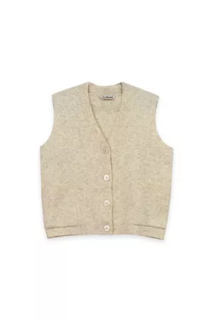 wholesale clothing textured button up knit sweater vest davi & dani