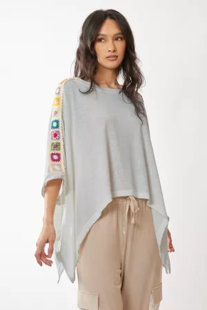 wholesale clothing non see through fabric with crochet trim davi & dani