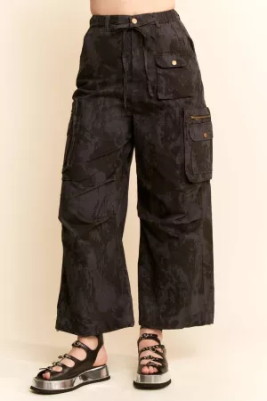 wholesale clothing distressed washed effect cargo pants davi & dani
