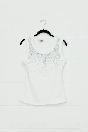 wholesale clothing sleeveless ribbed tank top embellishment davi & dani