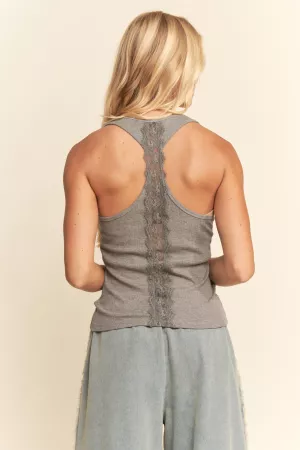 wholesale clothing sleeveless ribbed tank top davi & dani