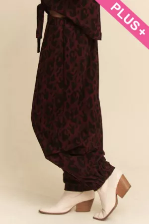 wholesale clothing leopard print relaxed pants davi & dani