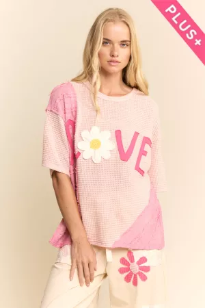 wholesale clothing plus love daisy patchwork top davi & dani